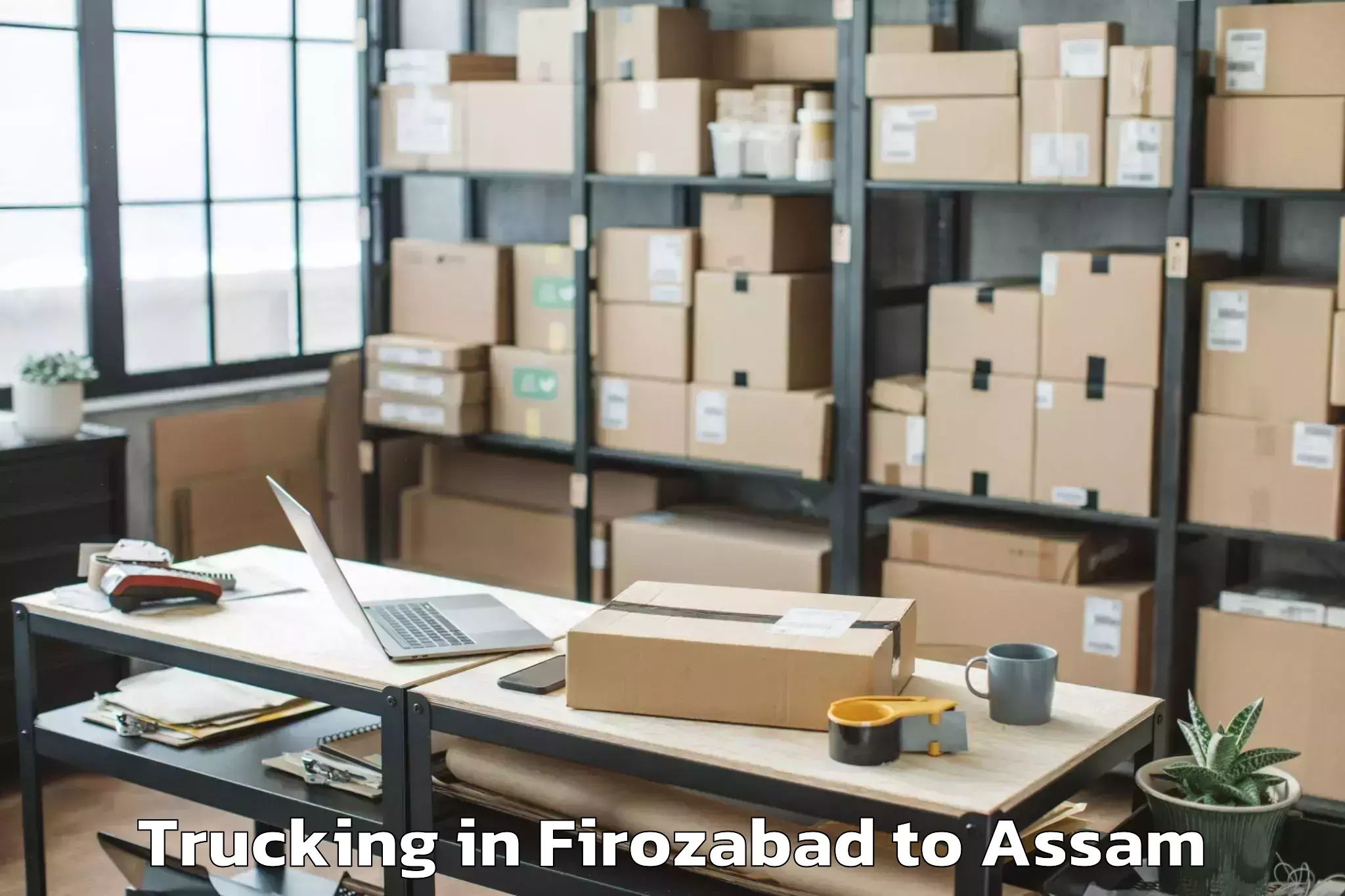 Book Firozabad to North Guwahati Pt Trucking